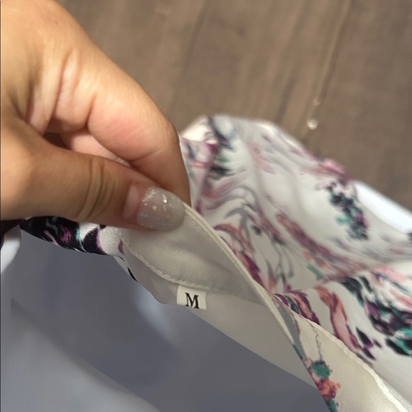 Amazon Essentials Women's Floral Blouse - Multicolor on White - Picture 2 of 8